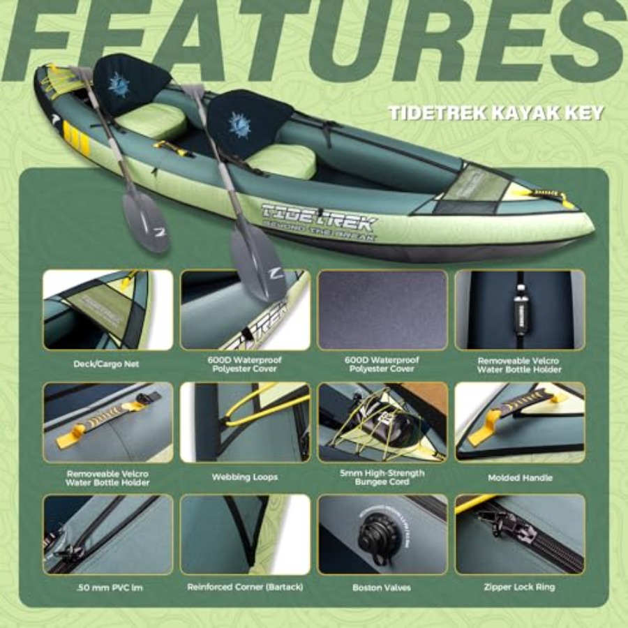 Inflatable Touring Kayak For L - Fishing Kayak Seat recension och pris
